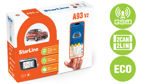 StarLine A93 v2 2CAN+2LIN GSM ECO